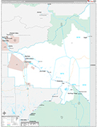 Southeast Fairbanks Wall Map Premium Style